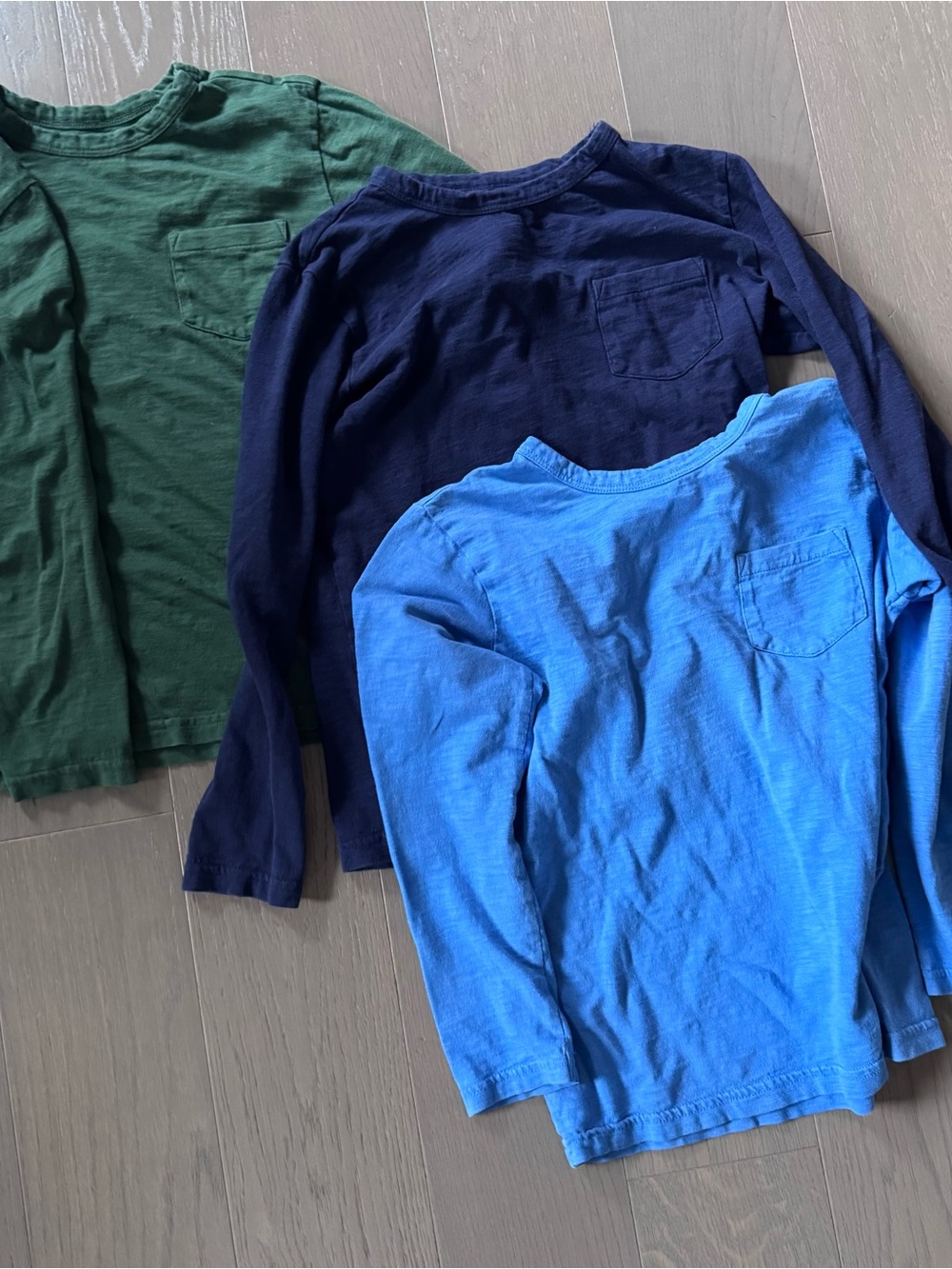 Primary Kids Long Sleeve Pocket Tees